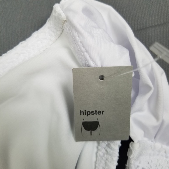 Mossimo Crochet Tabside Hipster Swim Bikini Bottom - Picture 7 of 8